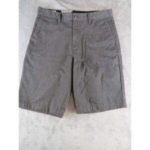 Volcom Frickin Chino Shorts Mens 31‎ Gray Classic Casual Flat Front Summer
